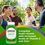 Centrum multivitamin supplement bottle showing nutritional facts label