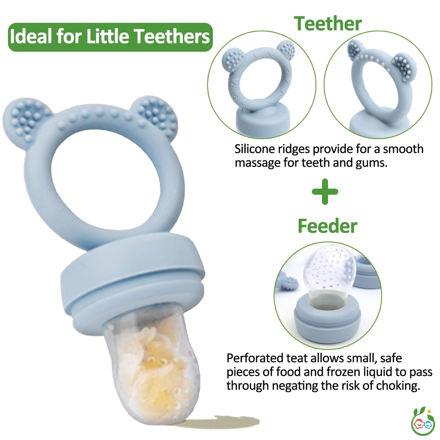 Jexfun baby feeder set with included extra food pouches