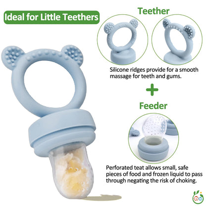 Jexfun baby feeder set with included extra food pouches