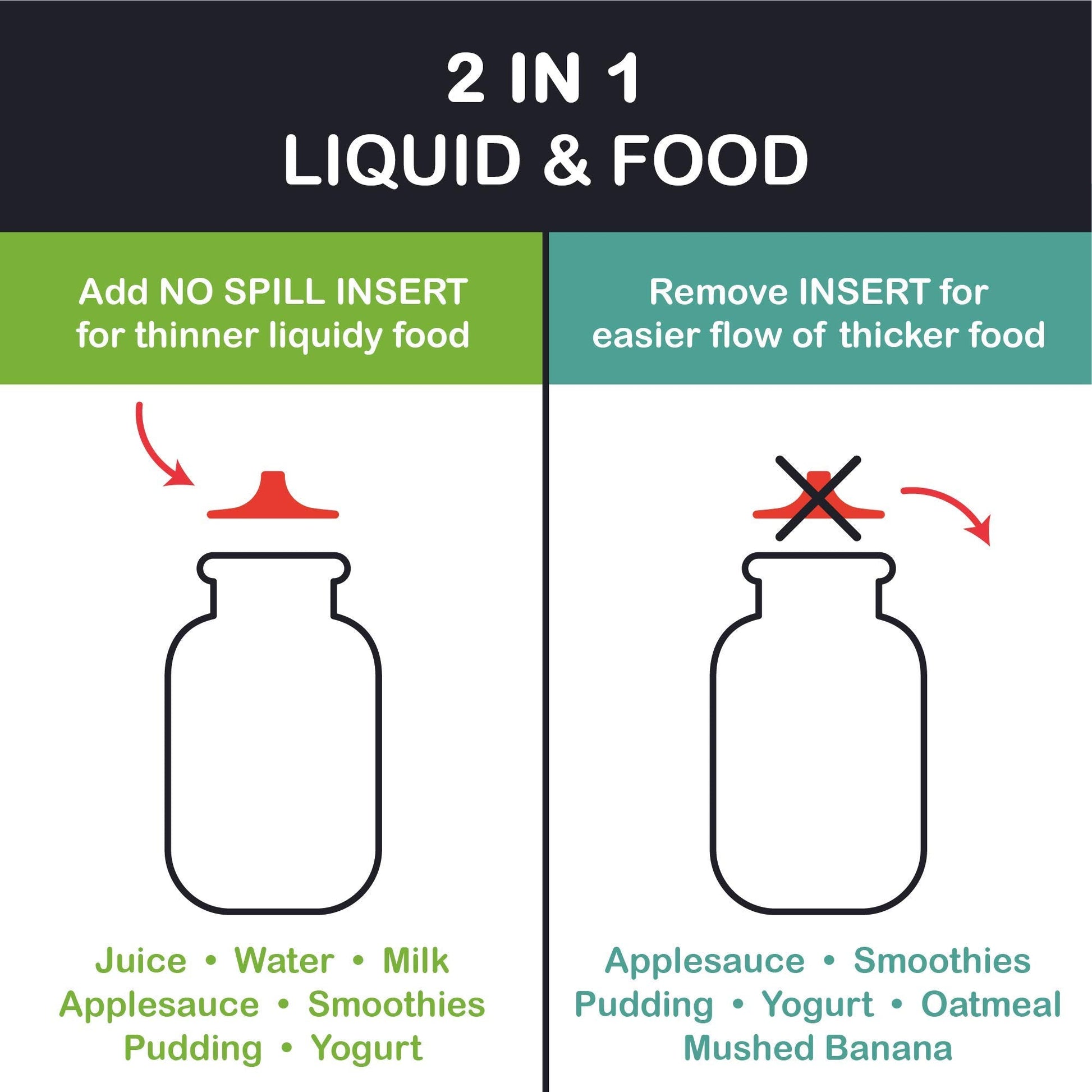 Packaging of authentic Squeasy Snacker silicone food container