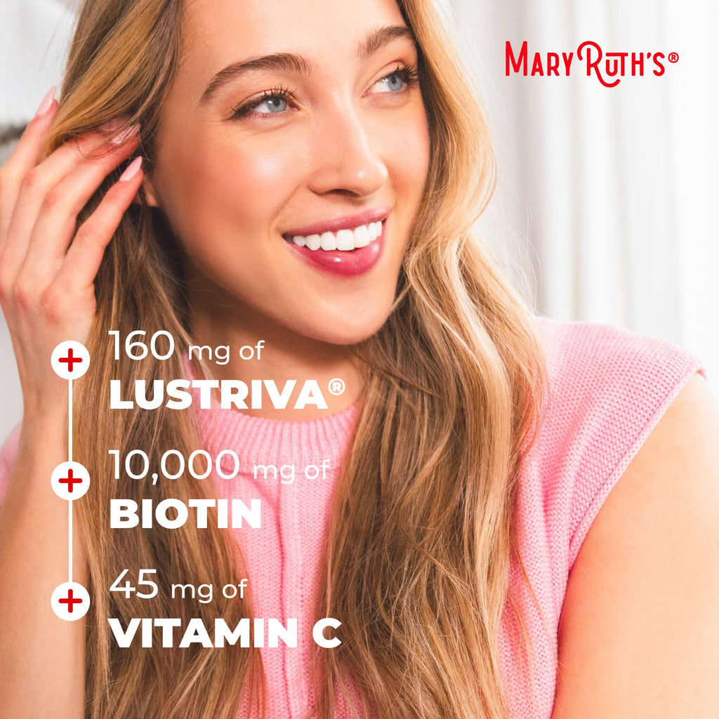 MaryRuth's wellness supplement bottle nutritional facts view