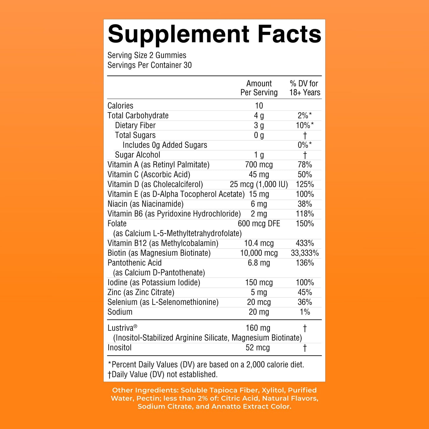 MaryRuth Organics multivitamin for hair growth premium imported skincare support