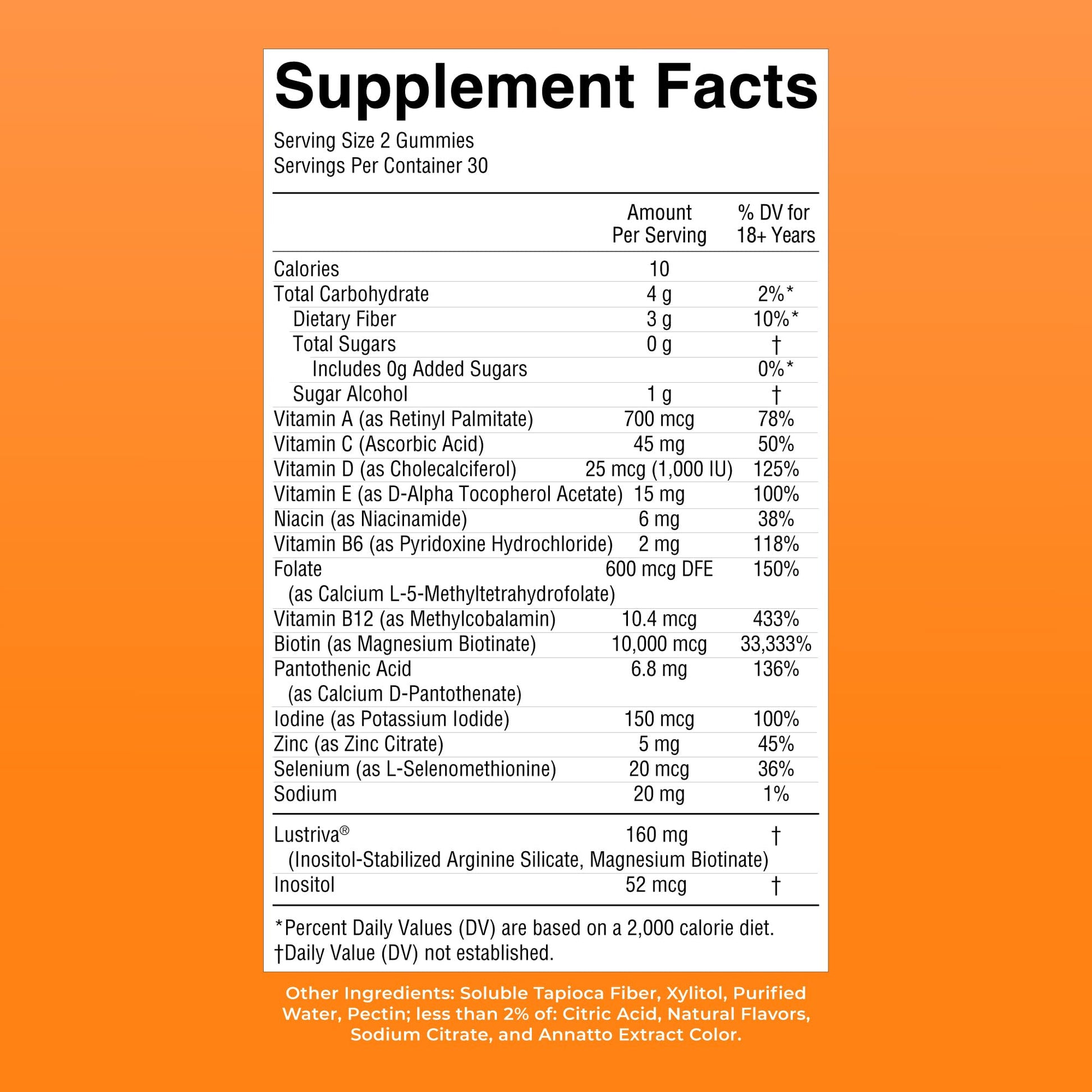 MaryRuth Organics multivitamin for hair growth premium imported skincare support