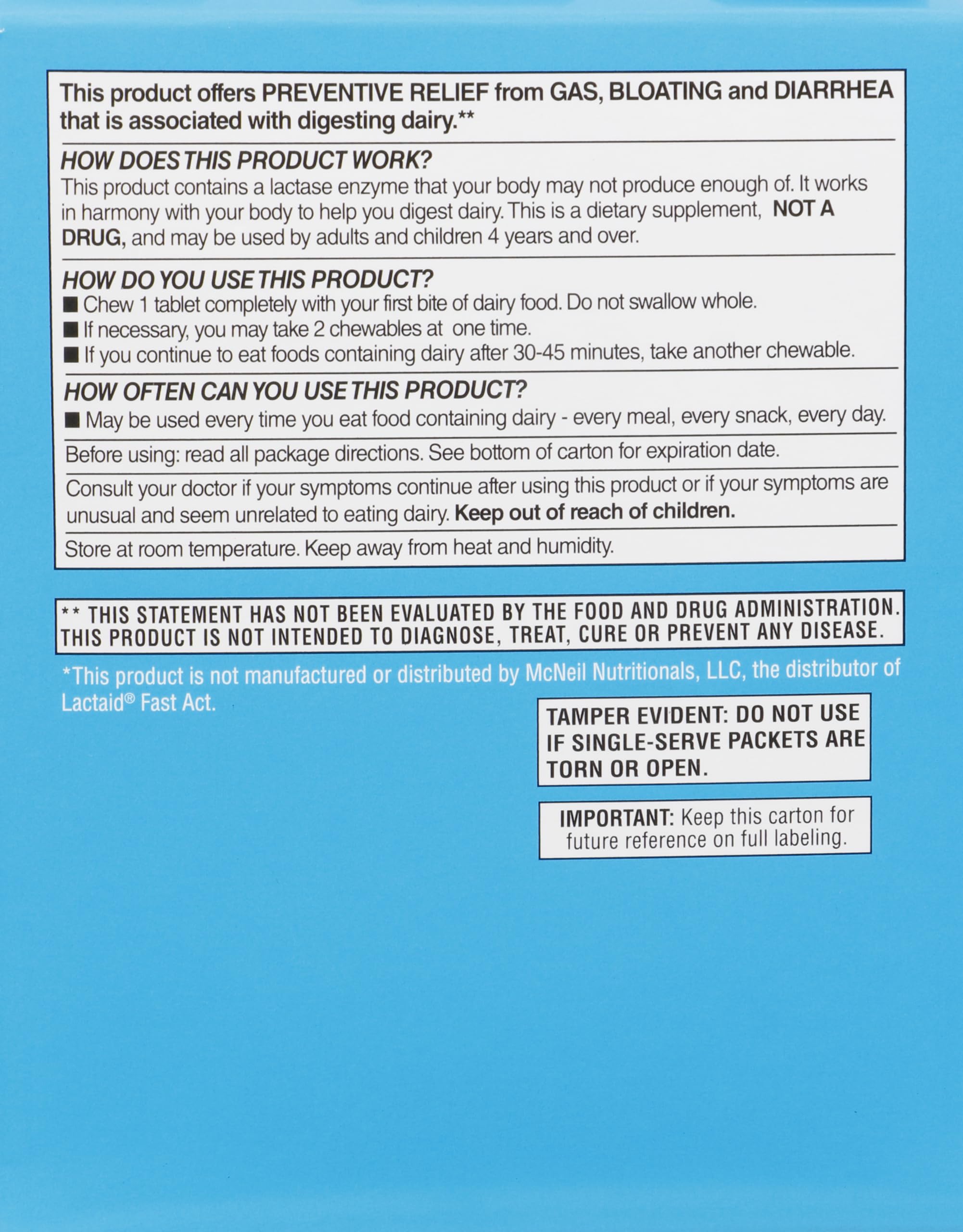 Rite Aid lactase enzyme supplement 32 count box showing vanilla flavor text