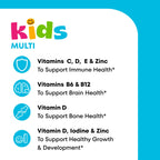 One A Day Kids Multivitamin Gummies active ingredients list and dietary information.