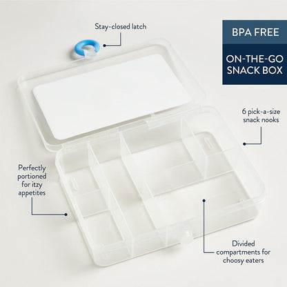 Side view of Itzy Ritzy food storage container for kids