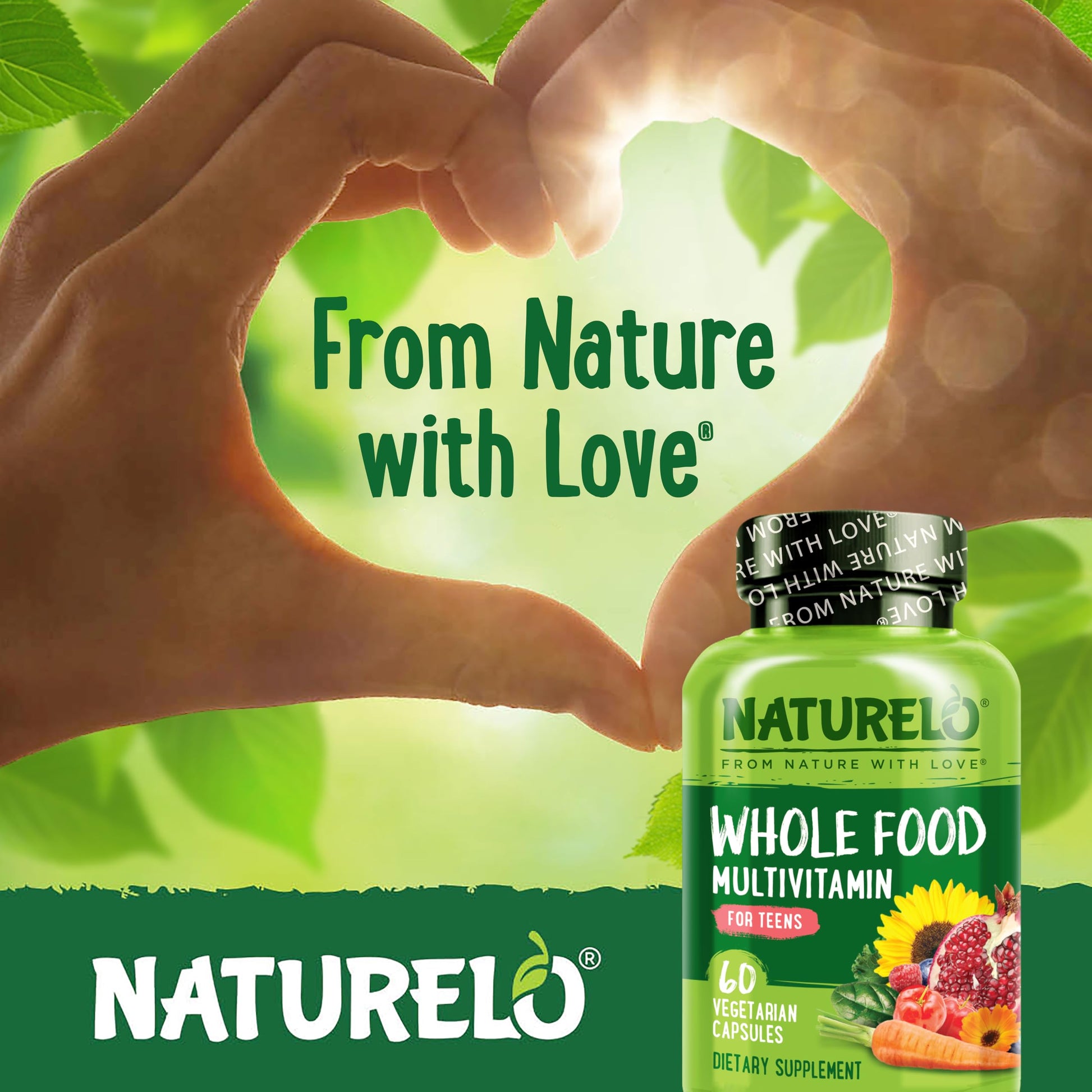 Naturelo authentic USA imported clean label multivitamin for teenage growth