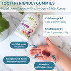 Igennus kids multivitamin bottle showing key active ingredients
