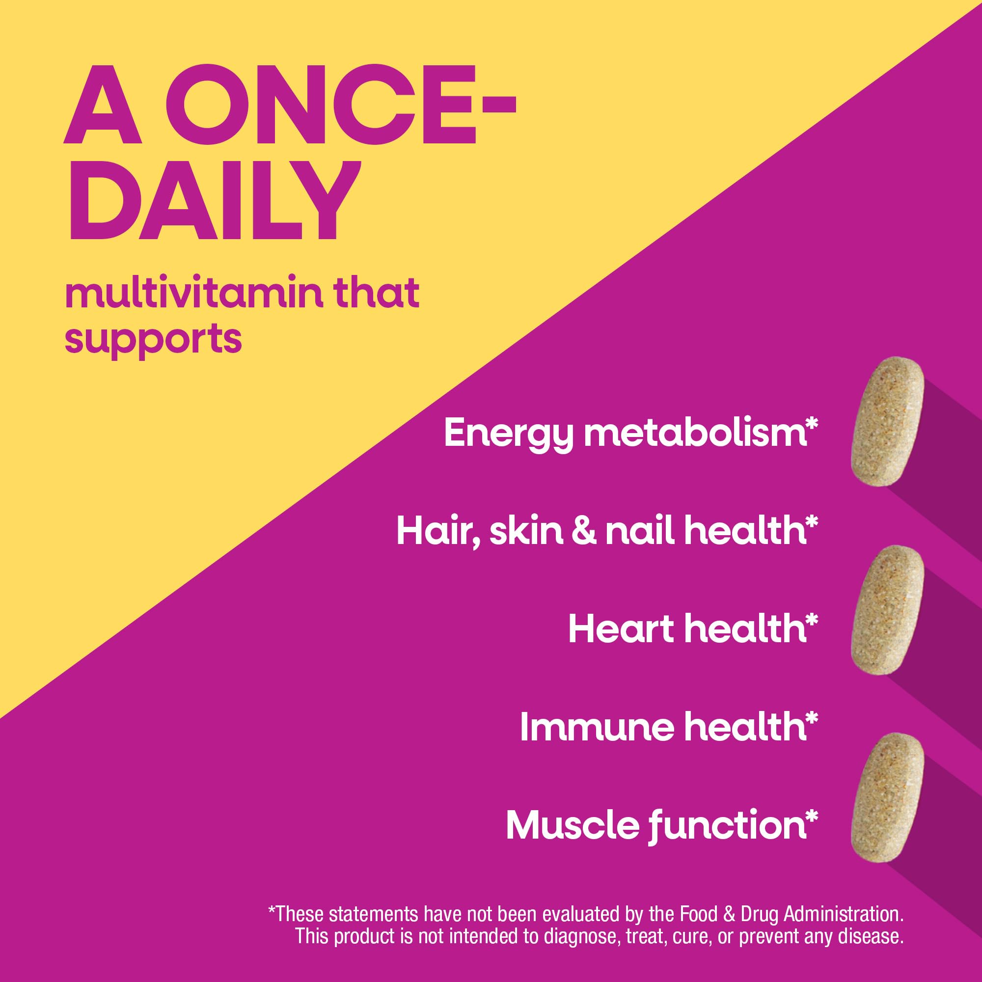 Nutrient facts and ingredients label on Nature's Way Alive Women's 50 Complete Multivitamin