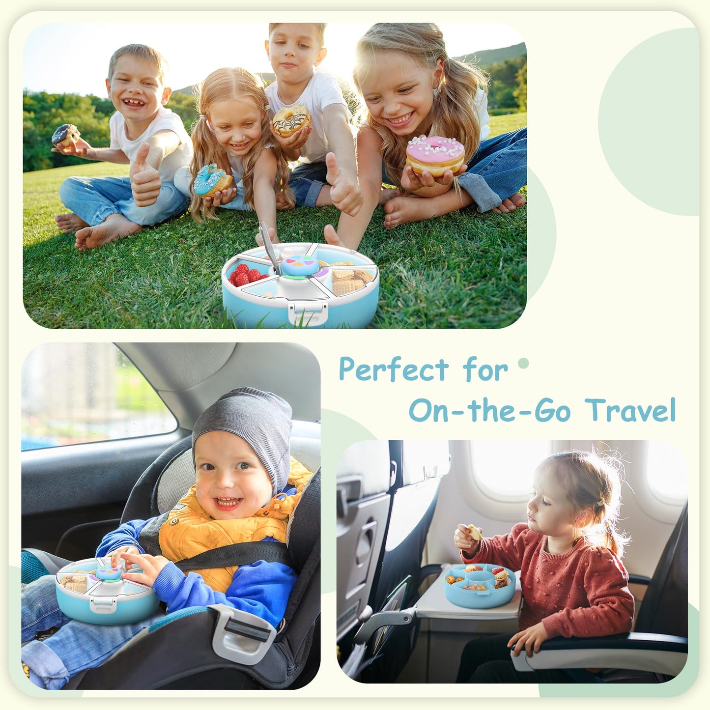 Joopetalk snack container components for easy cleaning