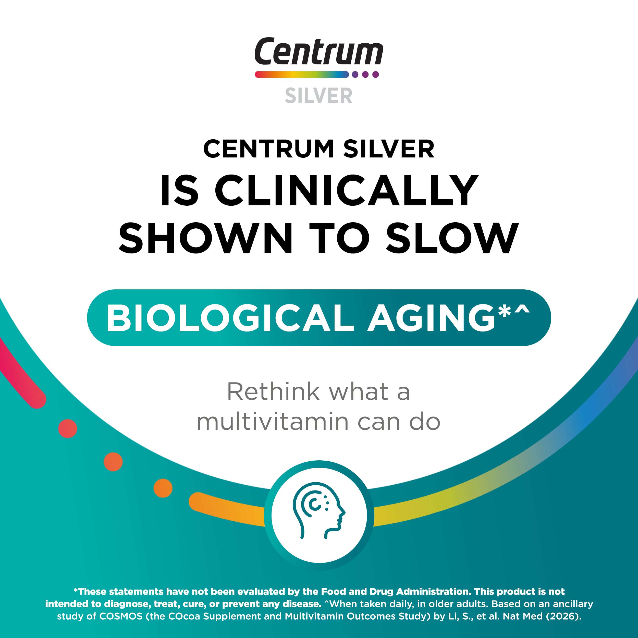 Centrum imported daily multivitamin supplement nutrition facts label showing twenty-three nutrients