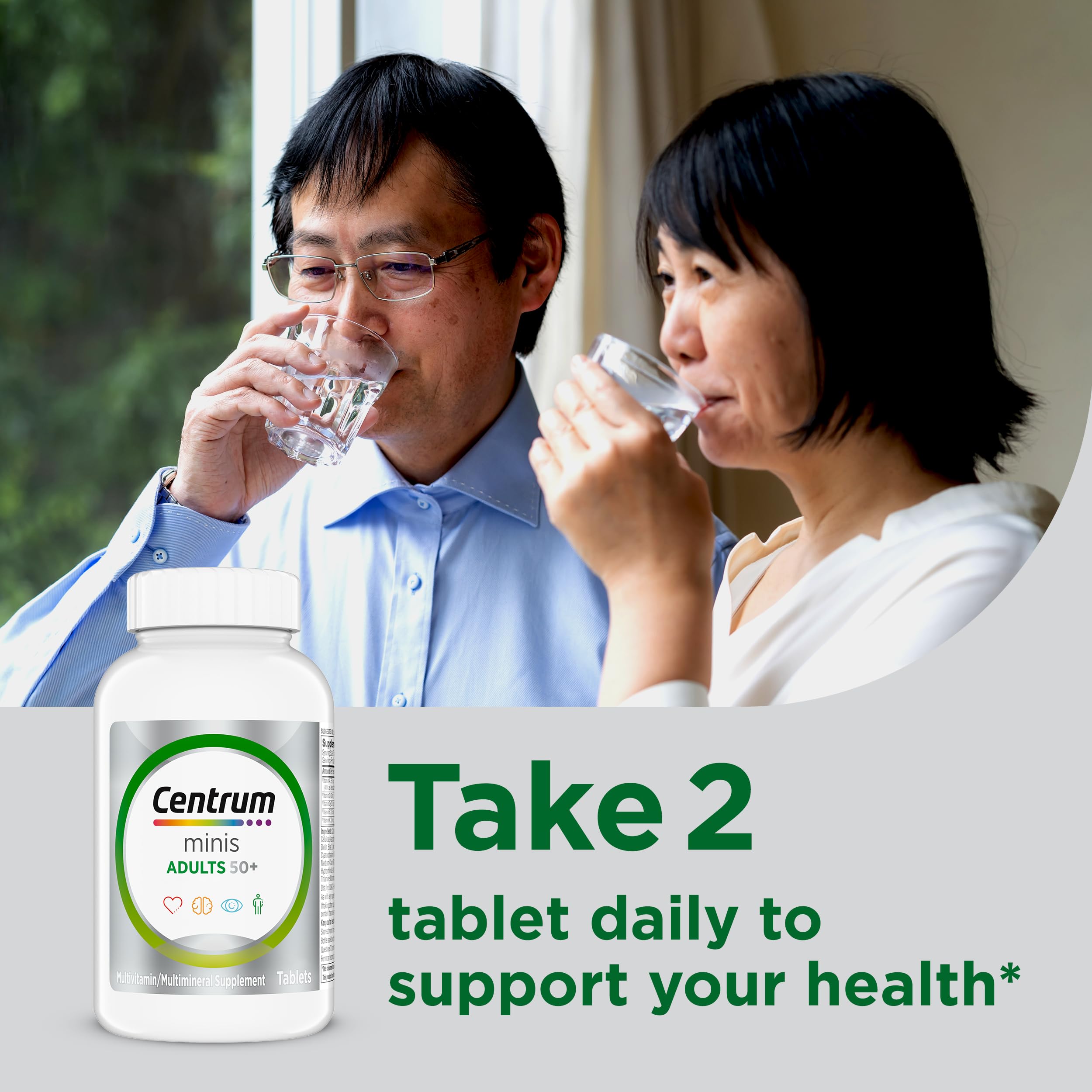 Authentic Centrum 320 count tablets bottle for brain and heart support