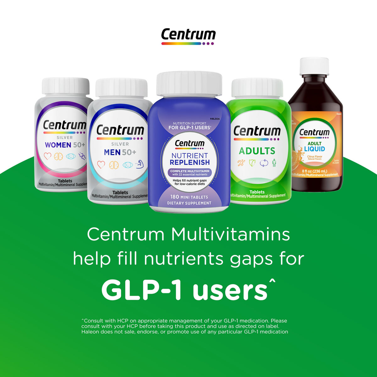 Centrum Minis multivitamin 320 count bottle cap and seal
