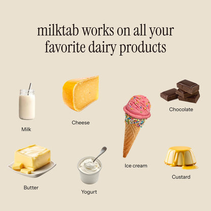 Milktab portable wallet friendly sleeve packaging with fifteen digestive tablets