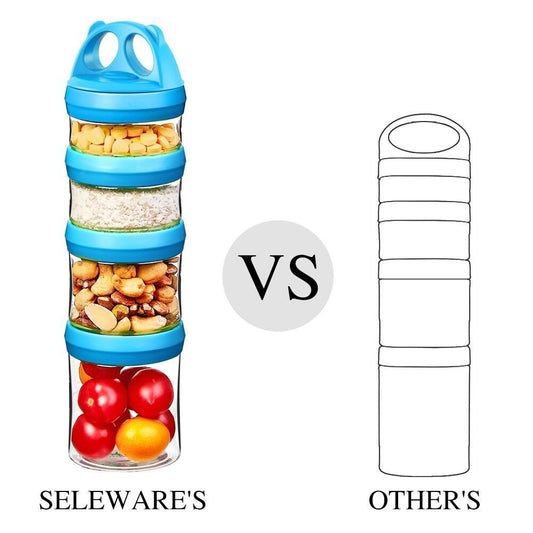 Seleware portable storage containers with twist-lock mechanism