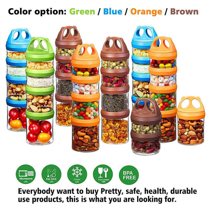 Seleware modular food containers showing interlocking design