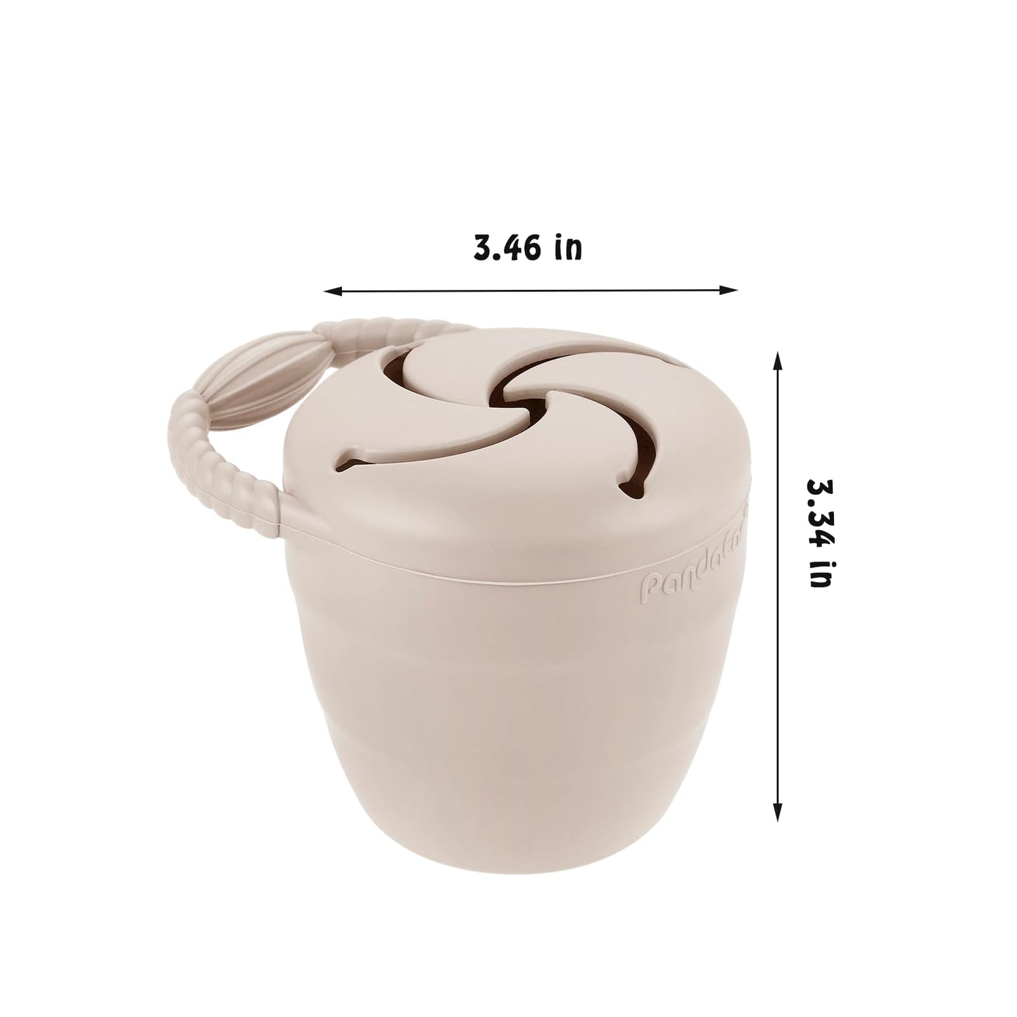 PandaEar silicone snack containers inside a car cup holder