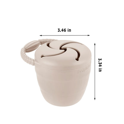 PandaEar silicone snack containers inside a car cup holder