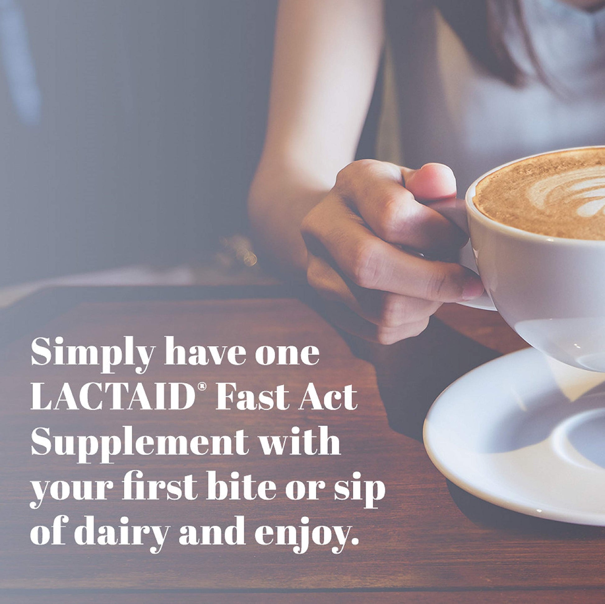 Portable single-dose packs of Lactaid Fast Act digestive supplements for on-the-go dairy consumption.