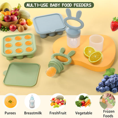 Close up of food grade silicone freezer tray compartments