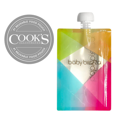 Baby Brezza dishwasher safe reusable food pouches set