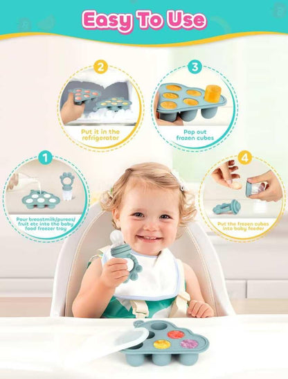 Haakaa baby feeder showing silicone nipple pouch details