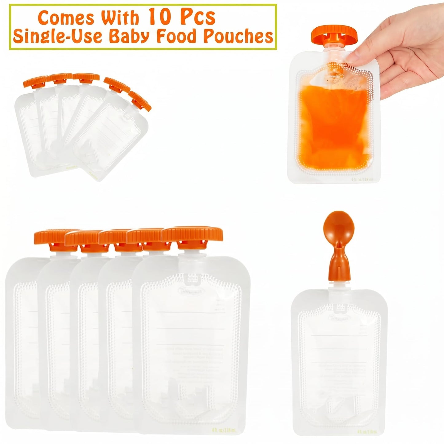 Side view of PandaEar baby food maker for purees