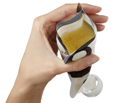 Squooshi baby food pouches featuring animal designs