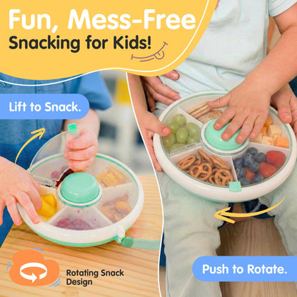 Trendo baby snack box showing spill-proof lid mechanism