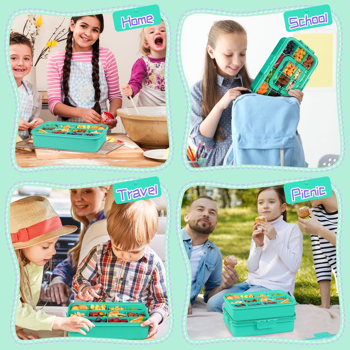 Xyptorix reusable snack box showing silicone seal