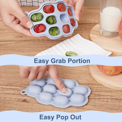 KingKam popsicle mold being used with a baby fruit feeder