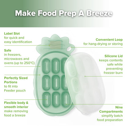Using Haakaa nibble tray for frozen breastmilk portions