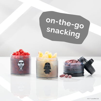 Whiskware Star Wars snack containers with healthy snacks inside