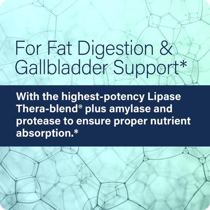 Side angle view of Enzyme Science Lypo Optimize advanced lipase digestive enzyme bottle.