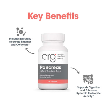 Authentic Allergy Research Group freeze dried pancreas tissue capsules supplement