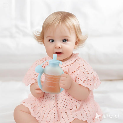 PandaEar silicone food pouches with ergonomic handles for toddlers