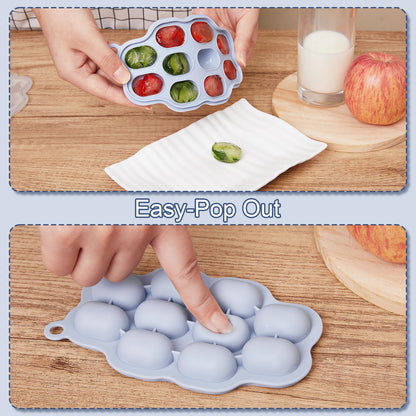 KingKam breastmilk popsicle mold components and feeder pouch