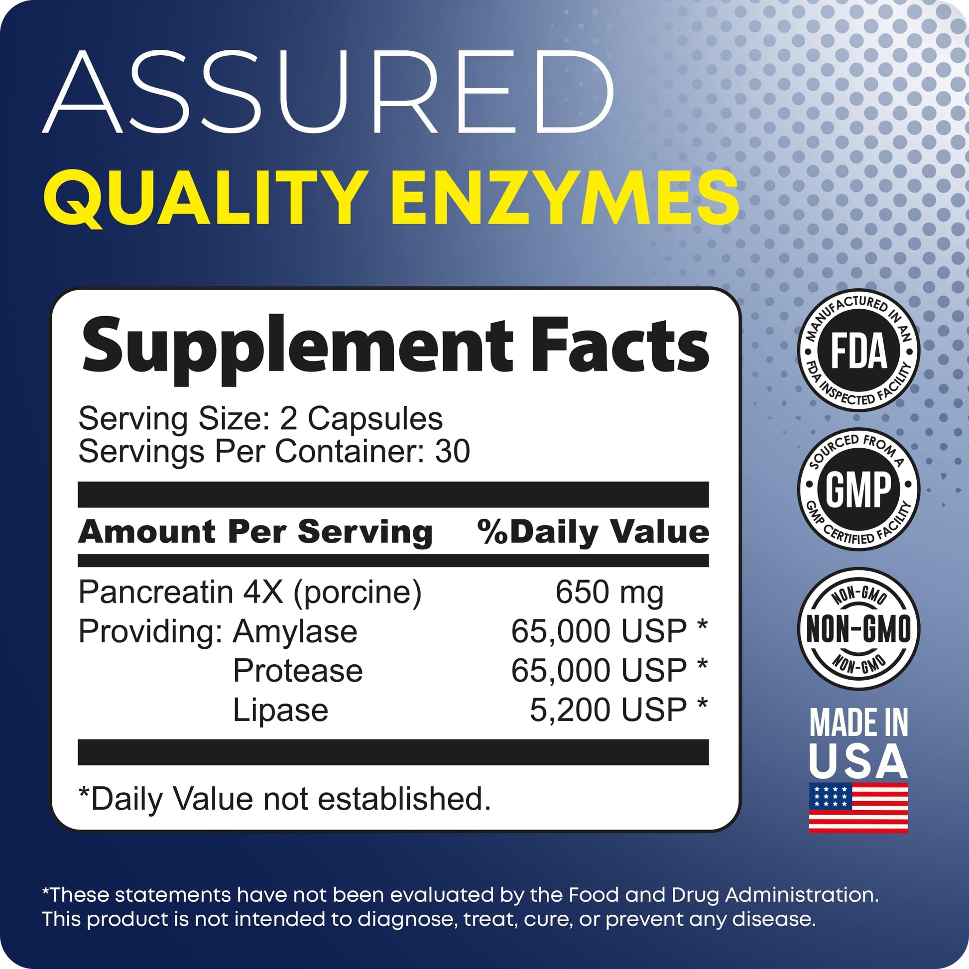 ANTROLIFE Digestive Enzymes supplement bottle showing lipase protease and amylase breakdown benefits