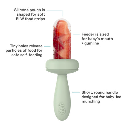 Ezpz sage silicone feeder for infants holding soft food