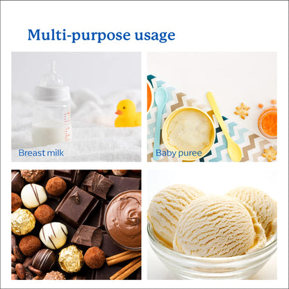 Samuelworld baby food storage tray for breast milk and purees