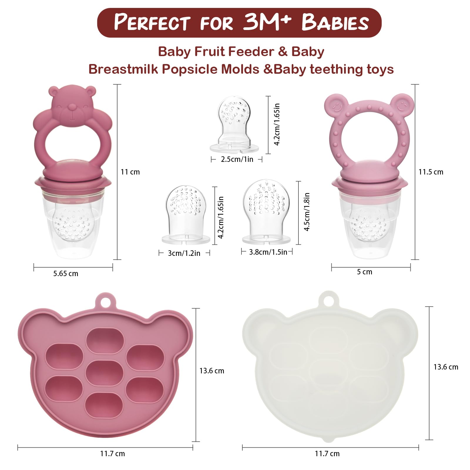 Wajiayon baby fruit feeder pacifier with silicone nipple