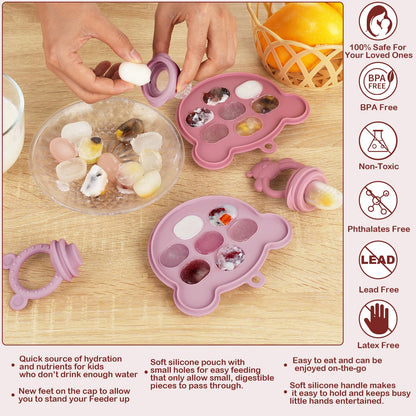 Wajiayon silicone freezer tray with secure lid for breastmilk