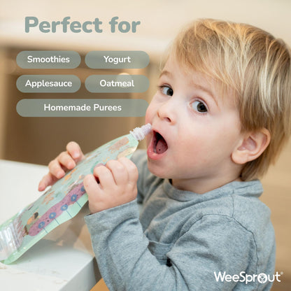 Educational design variety pack of reusable pouches