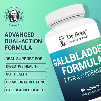 Dr. Berg Nutritionals Gallbladder Formula with purified ox bile powder supplement facts label