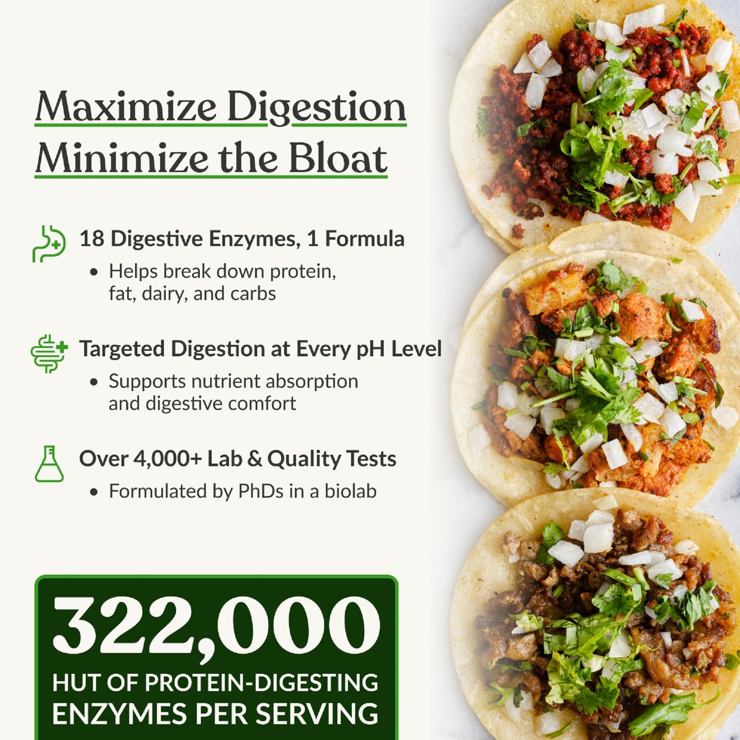 Premium plant-based digestive enzyme capsules by BIOptimizers