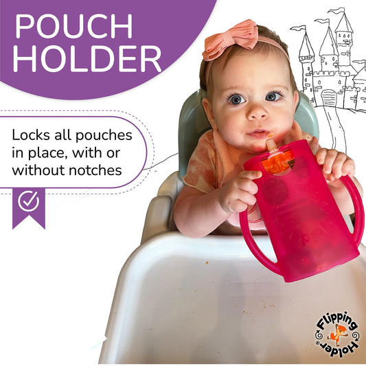 Flipping Holder showing easy grip handles for toddlers