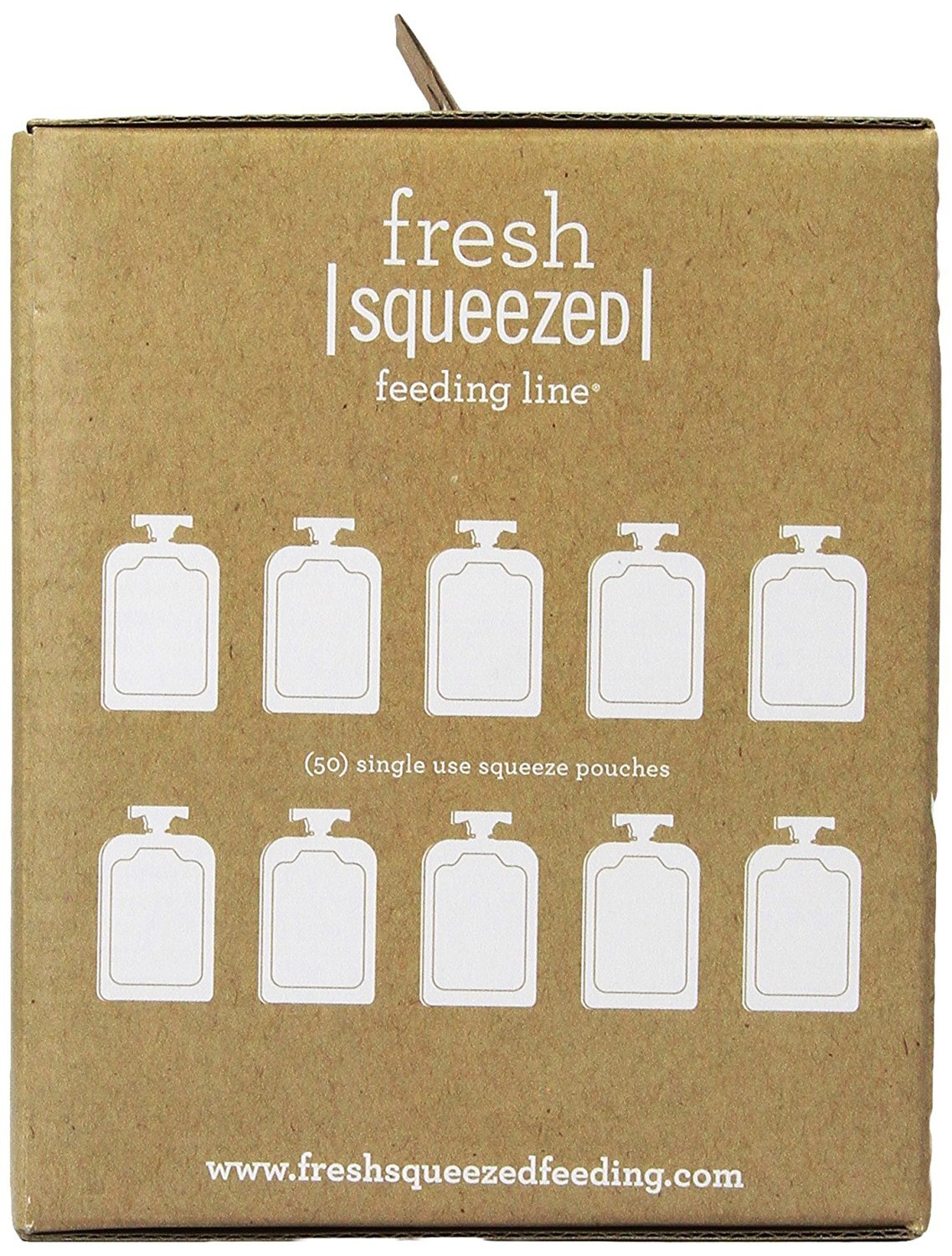 Clear window feature of Infantino food storage pouches
