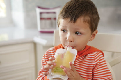 Infantino squeeze pouches filled with fruit puree