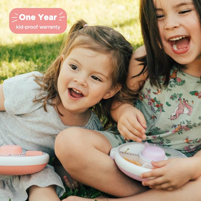 Side view of GoBe Kids spinner with hand strap for portability
