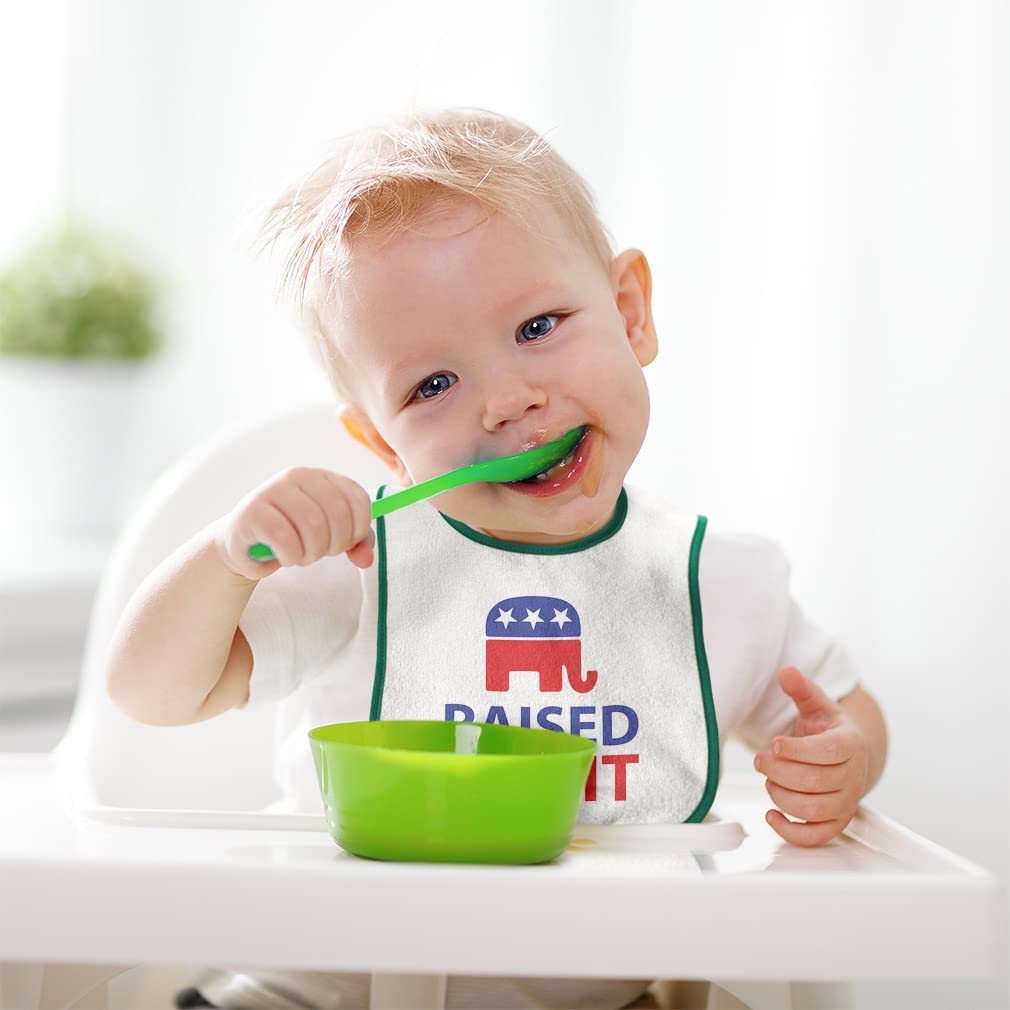 Adjustable snap closure cotton bib for toddlers